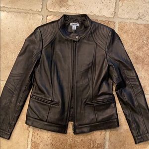 DKNY Black Leather Jacket
